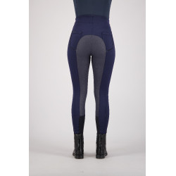 Euro-Star Wondershape FullGrip rijbroek Marineblauw