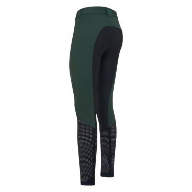 Rijbroek Euro-Star Airflow 2.0 FullGrip Euro-Star Dames Groene zadeldekken / zwart