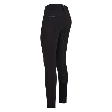 Pantalon d'équitation Euro-Star Slim shape full grip Meteorite Noir