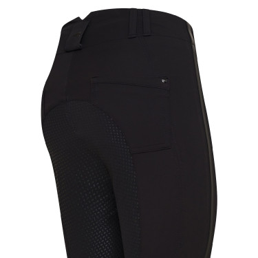 Pantalon d'équitation Euro-Star Slim shape full grip Meteorite Noir