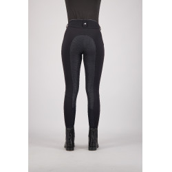 Pantalon d'équitation Euro-Star Snow Queen FullGrip Meteorite Noir