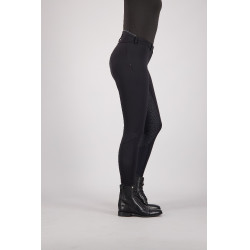 Pantalon d'équitation Euro-Star Snow Queen FullGrip Meteorite Noir