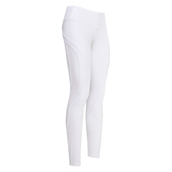 Collants d'equitation Euro-Star Flying Fundamental FullGri Blanc