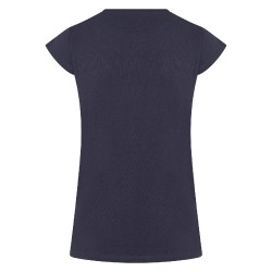 T-shirt Imperial Riding Smiley Flowers Bleu marine