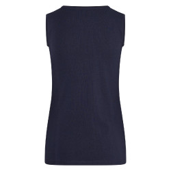 Débardeur Imperial Riding Smiley Flowers Marine AOP Bleu