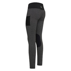 Legging d'équitation Imperial Riding Diamond Bubble Kneegrip Noir