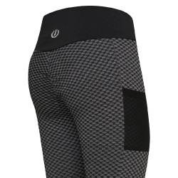 Legging d'équitation Imperial Riding Diamond Bubble Kneegrip Noir