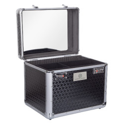 Box de pansage Imperial Riding Shiny Paillettes noires Gris