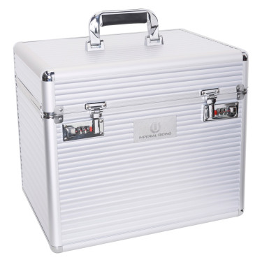 Box de pansage Imperial Riding Shiny Classic Argent Box de pansage Imperial Riding Shiny Classic Argent