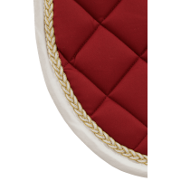 Tapis de CSO Fontainebleau T de T Bordeaux / blanc