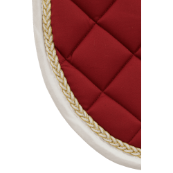 Tapis de CSO Fontainebleau T de T Bordeaux / blanc