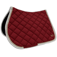 Tapis de CSO Fontainebleau T de T Bordeaux / blanc