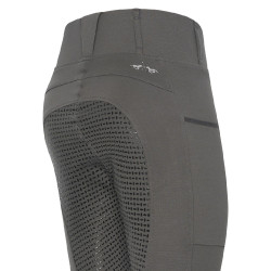 Legging d'équitation HV Polo Luci FullGrip Castor gris Vert
