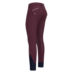 Pantalon d'équitation HV Polo Catatrina FullGrip Dark berry Rouge