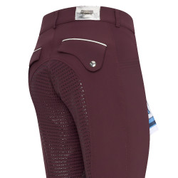 Pantalon d'équitation HV Polo Catatrina FullGrip Dark berry Rouge