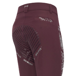 Pantalon d'équitation HV Polo Marijn Palm Springs FullGrip Dark berry Rouge Pantalon d'équitation HV Polo Marijn Palm Springs FullGrip Dark berry Rouge