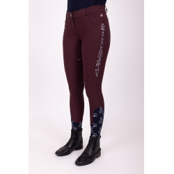 Pantalon d'équitation HV Polo Marijn Palm Springs FullGrip Dark berry Rouge Pantalon d'équitation HV Polo Marijn Palm Springs FullGrip Dark berry Rouge