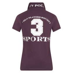Polo Favouritas EQ HV Polo Pruim / zilver Bordeaux