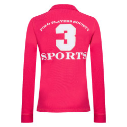Polo Favouritas EQ lange mouwen HV Polo Fuchsia Roze Polo Favouritas EQ lange mouwen HV Polo Fuchsia Roze
