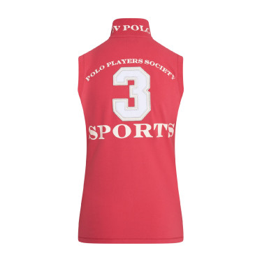 Polo sans manches Favouritas HV Polo Strawberry Rouge
