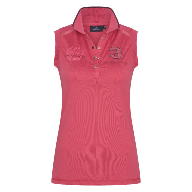 Polo sans manches Favouritas Tech Luxury HV Polo Strawberry Rouge