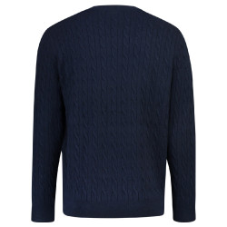 Pull torsadé homme HV Polo Classy Bleu marine