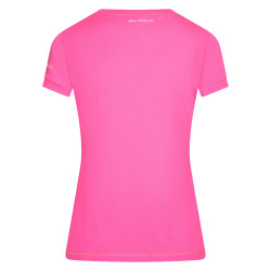 T-shirt Favouritas Tech korte mouw HV Polo Neon fuchsia Roze