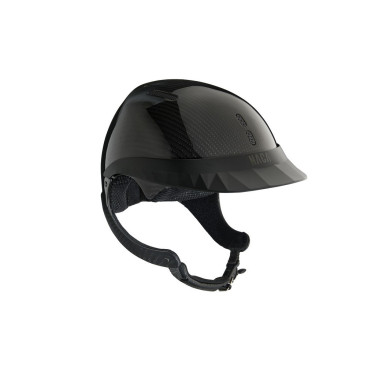 Paardrijhelm NACA Gravity XP carbon Glanzend zwart carbon