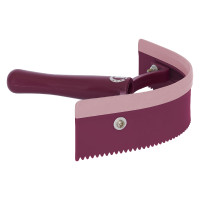 PVC gebogen warmte mes met rubber Imperial Riding Zwarte bloem PVC gebogen warmte mes met rubber Imperial Riding Zwarte bloem