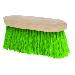 Imperial Riding Dandy borstel nylon lange haren met houten rug v Groen neon