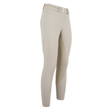 Pantalon d'equitation Euro-Star Jigsaw FullGrip Premium femm Silver lining Argent