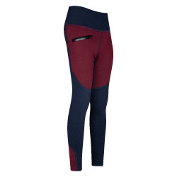 Legging d'équitation Easy Rider Dietse FullGrip enfant Wine red / navy Rouge Legging d'équitation Easy Rider Dietse FullGrip enfant Wine red / navy Rouge