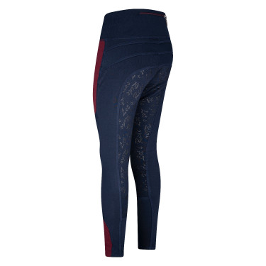 Legging d'équitation Easy Rider Dietse FullGrip enfant Wine red / navy Rouge Legging d'équitation Easy Rider Dietse FullGrip enfant Wine red / navy Rouge