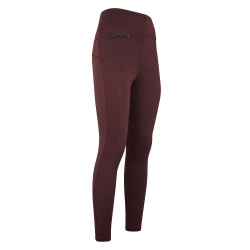 Legging d'équitation Easy Rider Dietse FullGrip enfant Prune Violet