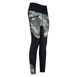 Legging d'équitation Euro-Star Dietse FullGrip enfant Noir / camouflage Legging d'équitation Euro-Star Dietse FullGrip enfant Noir / camouflage
