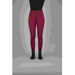 Pantalon d'équitation Easy Rider Sera FullGrip Prune Violet