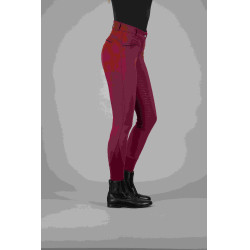 Pantalon d'équitation Easy Rider Sera FullGrip Prune Violet