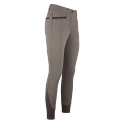 Pantalon d'équitation Easy Rider Carice FullGrip Taupe Marron Pantalon d'équitation Easy Rider Carice FullGrip Taupe Marron