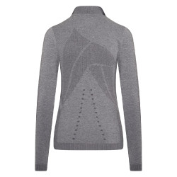Top met halve rits Euro-Star Maggy Magnet mengeling Grijs Top met halve rits Euro-Star Maggy Magnet mengeling Grijs