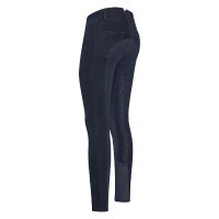 Pantalon d'équitation Euro-Star Slim Shape Denim FullGrip Dark blue denim Bleu