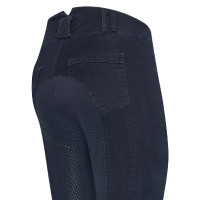 Euro-Star Slim Shape Denim FullGrip rijbroek Donkerblauwe denim Euro-Star Slim Shape Denim FullGrip rijbroek Donkerblauwe denim