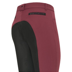 Pantalon d'équitation Euro-Star Arista Fashion Diamond Full Zinfadel Bordeaux