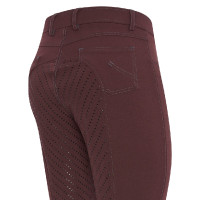 Pantalon d'équitation Euro-Star Evita FullGrip enfant Bordeaux