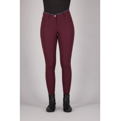 Pantalon d'equitation Easy Rider Sissy FullGrip Dark berry Rouge