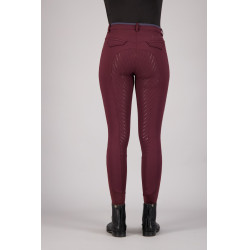 Pantalon d'equitation Easy Rider Sissy FullGrip Dark berry Rouge