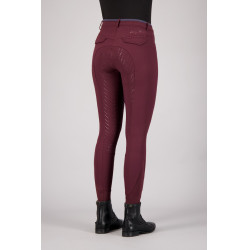 Pantalon d'equitation Easy Rider Sissy FullGrip Dark berry Rouge