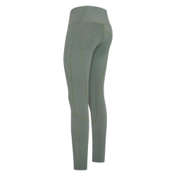 Legging d'équitation Euro-Star Breez Summer FullGrip Castor gris Vert