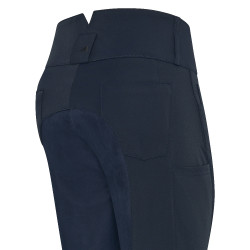 Rijbroek Euro-Star Indigo high waist Full Marineblauw