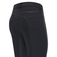 Pantalon d'équitation Euro-Star Indigo Diam. Softshell FullGrip Noir