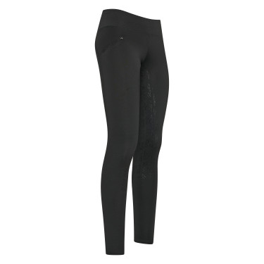 Legging d'équitation Euro-Star Dietse Winter FullGrip Kids Noir
